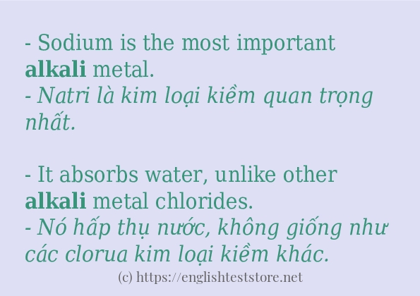 alkali ví dụ và cách sử dụng trong câu alkali ví dụ và cách sử dụng trong câu