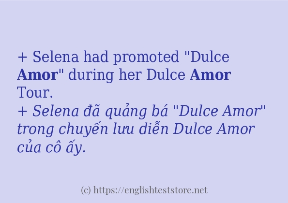 amor sử dụng như thế nào và câu ví dụ amor sử dụng như thế nào và câu ví dụ