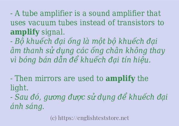 amplify cách sử dụng trong câu và ví dụ amplify cách sử dụng trong câu và ví dụ