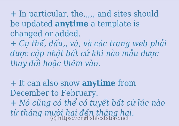 anytime câu ví dụ và cách sử dụng anytime câu ví dụ và cách sử dụng