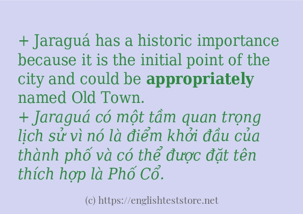 appropriately có bao nhiêu cách sử dụng?
