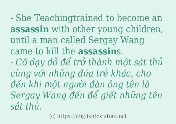 assassin cách dùng trong câu và ví dụ assassin cách dùng trong câu và ví dụ