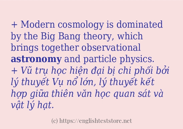 astronomy có bao nhiêu cách dùng?