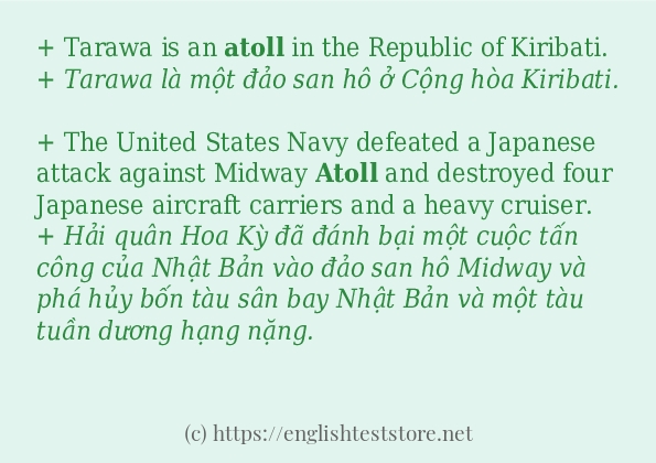 atoll câu ví dụ về cách dùng atoll câu ví dụ về cách dùng