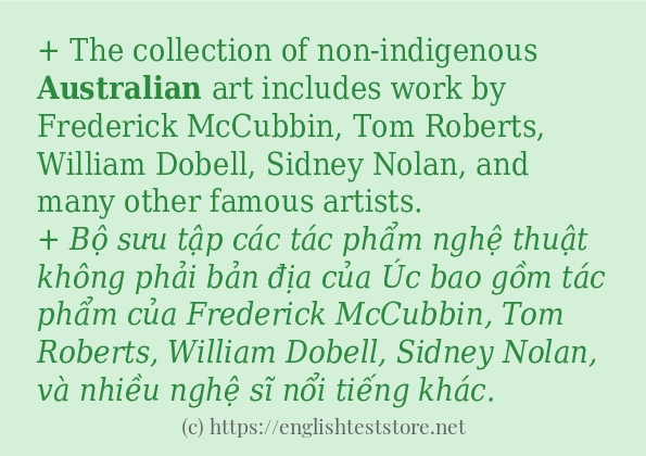 australian cách dùng trong câu và ví dụ australian cách dùng trong câu và ví dụ