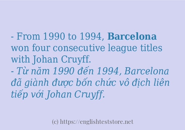 barcelona các cách dùng và câu ví dụ