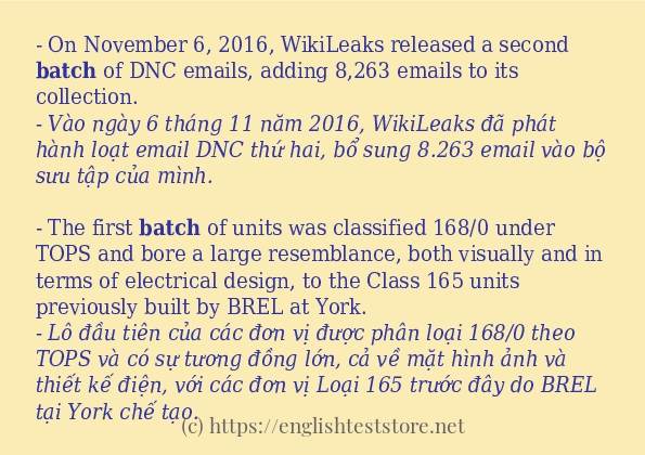 batch sử dụng như thế nào và câu ví dụ