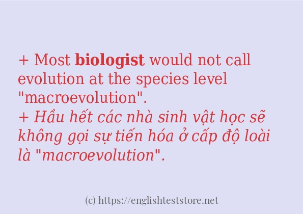 biologist dùng như thế nào?
