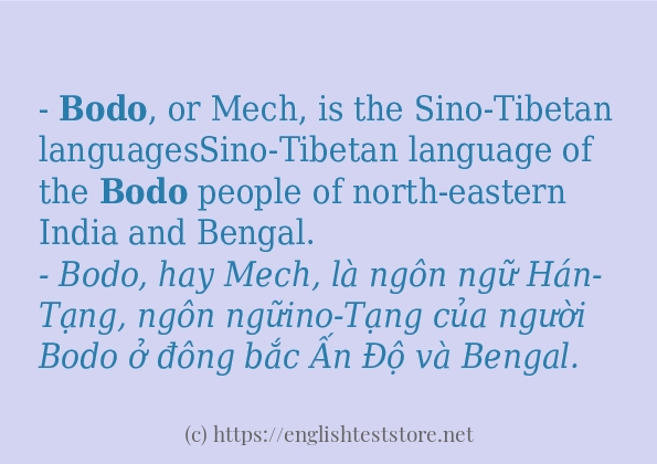 bodo có bao nhiêu cách sử dụng?