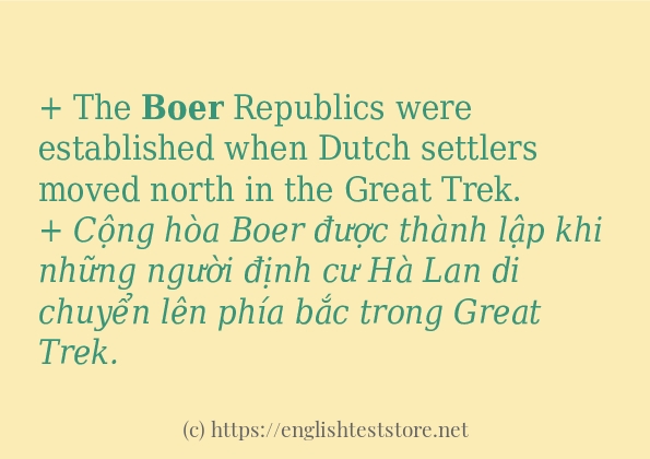 boer dùng như thế nào?