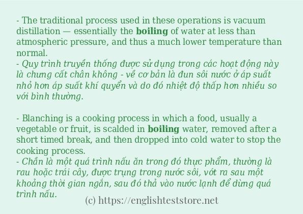 boiling cách dùng và câu ví dụ