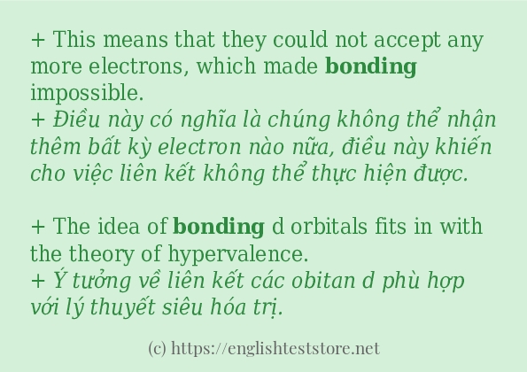 bonding các ví dụ và câu điển hình bonding các ví dụ và câu điển hình
