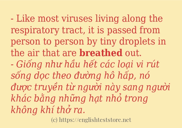 breathed dùng như thế nào? breathed dùng như thế nào?
