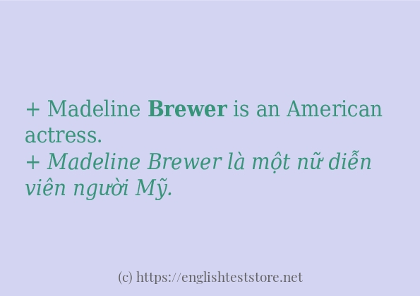 brewer cách dùng trong câu và ví dụ brewer cách dùng trong câu và ví dụ