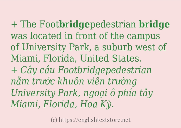 bridge áp dụng trong câu và ví dụ bridge áp dụng trong câu và ví dụ