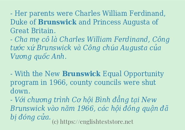 brunswick dùng như thế nào?