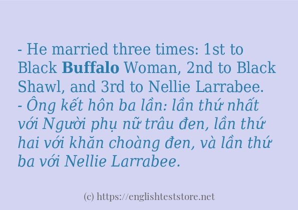 buffalo áp dụng trong câu và ví dụ buffalo áp dụng trong câu và ví dụ