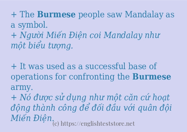 burmese cách dùng và câu ví dụ