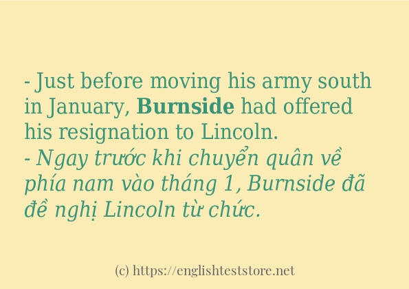 burnside sử dụng như thế nào?