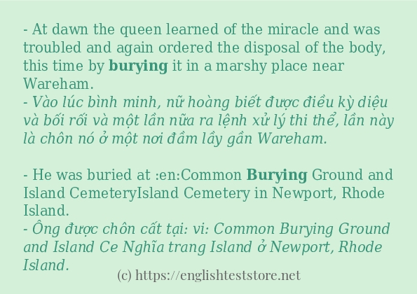 burying cách dùng và ví dụ trong câu burying cách dùng và ví dụ trong câu