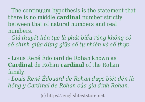 cardinal dùng như thế nào?