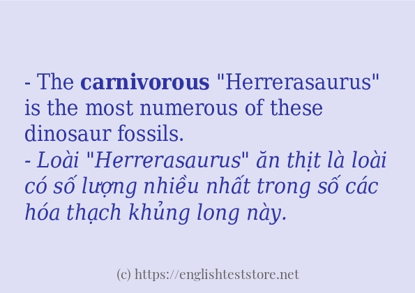carnivorous sử dụng như thế nào?