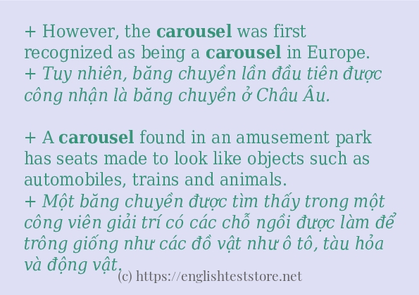 carousel câu ví dụ và cách dùng carousel câu ví dụ và cách dùng