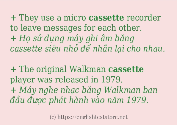 cassette có bao nhiêu cách dùng?