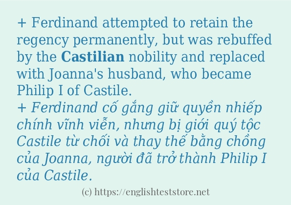 castilian có bao nhiêu cách sử dụng? castilian có bao nhiêu cách sử dụng?