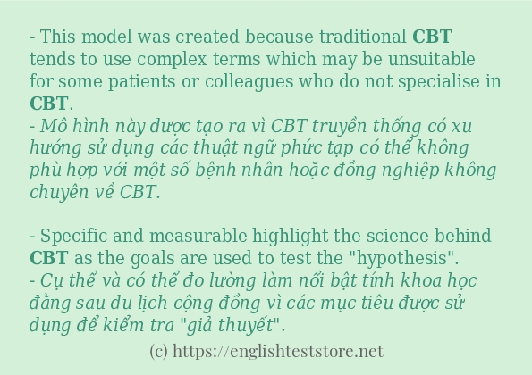 cbt sử dụng như thế nào và câu ví dụ