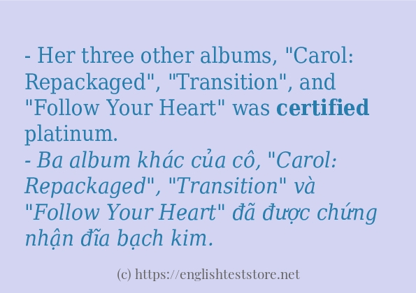 certified sử dụng như thế nào? certified sử dụng như thế nào?