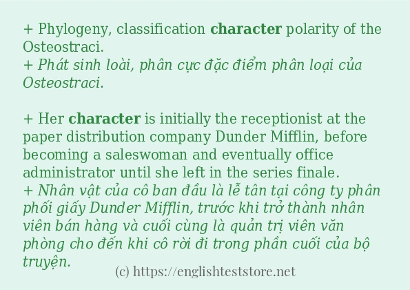 character cách sử dụng và câu ví dụ character cách sử dụng và câu ví dụ