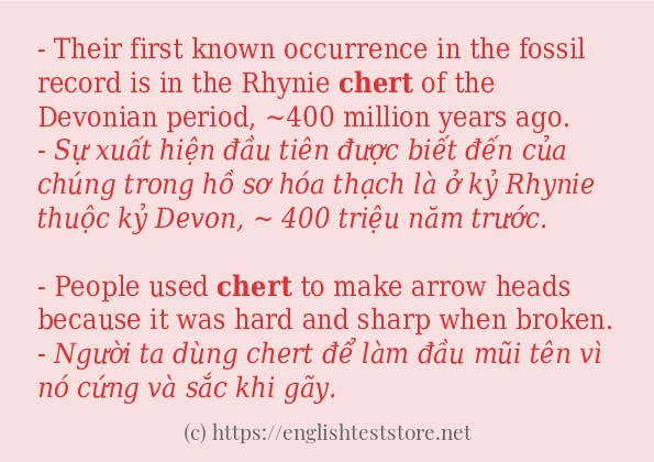 chert câu ví dụ và cách dùng