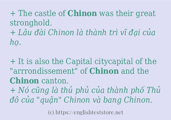 chinon cách dùng và ví dụ trong câu