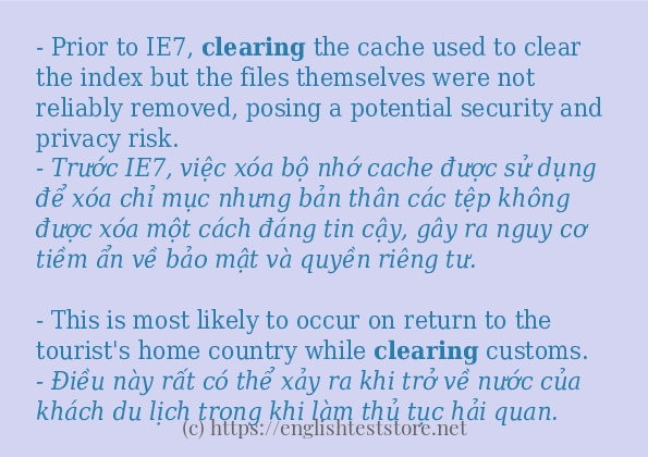 clearing có bao nhiêu cách sử dụng?