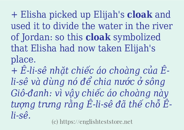 cloak câu ví dụ về cách dùng cloak câu ví dụ về cách dùng