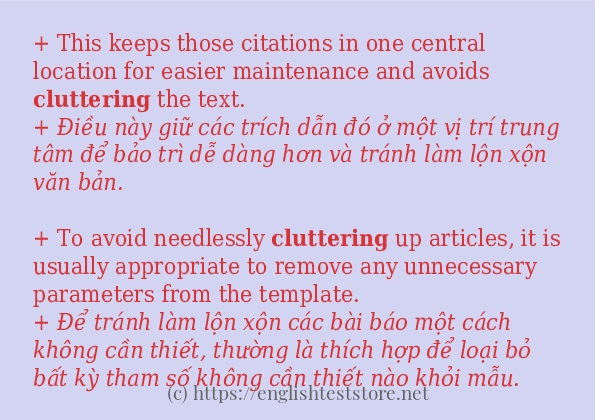cluttering có bao nhiêu cách dùng?