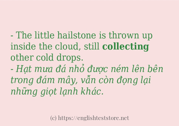 collecting ví dụ cách dùng trong câu