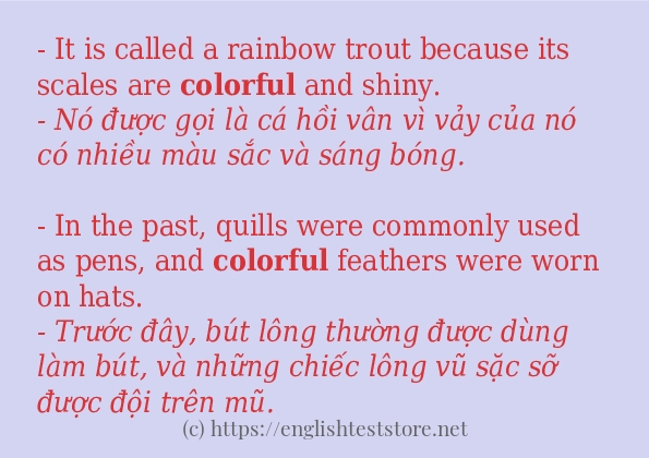 colorful các ví dụ và câu điển hình colorful các ví dụ và câu điển hình