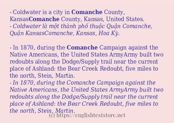 comanche sử dụng như thế nào?