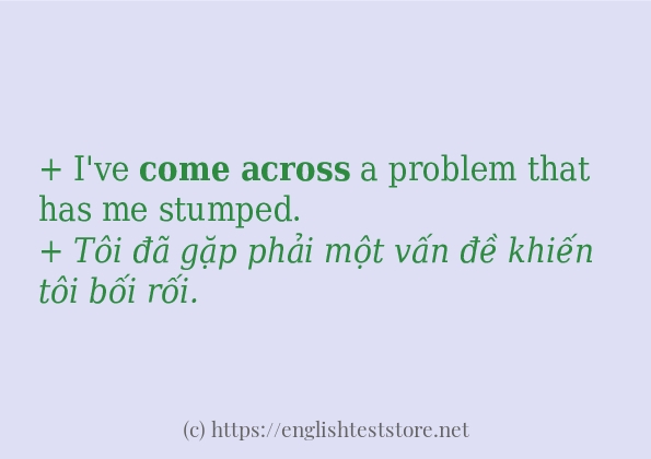 come across có bao nhiêu cách sử dụng?