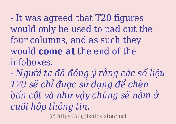 come at cách dùng và câu ví dụ come at cách dùng và câu ví dụ
