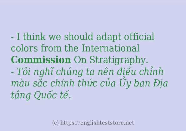 commission sử dụng như thế nào?