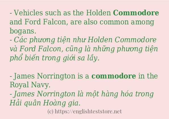 commodore có bao nhiêu cách sử dụng?