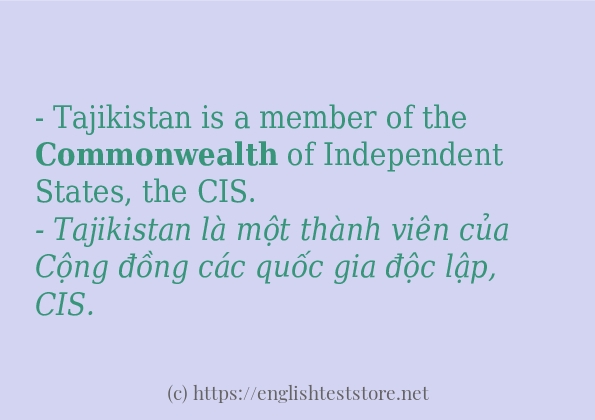 commonwealth áp dụng trong câu và ví dụ commonwealth áp dụng trong câu và ví dụ