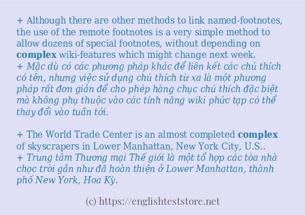complex sử dụng như thế nào?