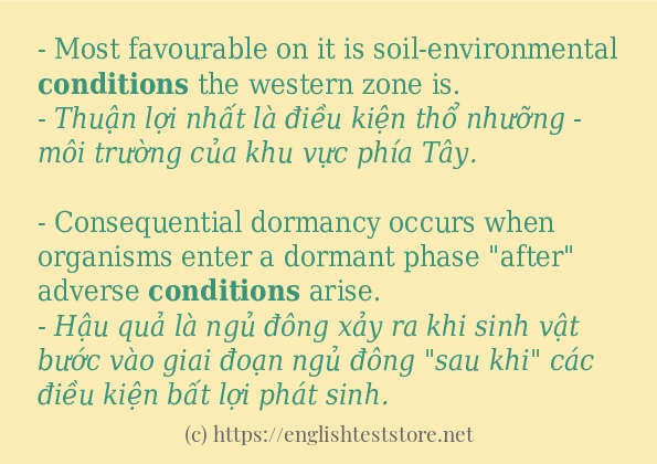 conditions sử dụng thực tế trong câu conditions sử dụng thực tế trong câu