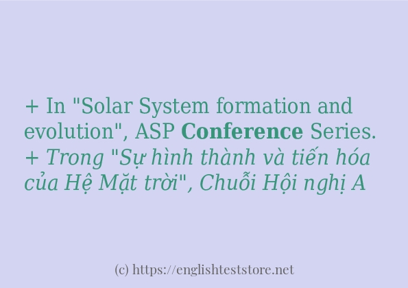 conference cách dùng và ví dụ trong câu