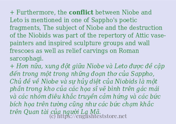 conflict các ví dụ và câu điển hình