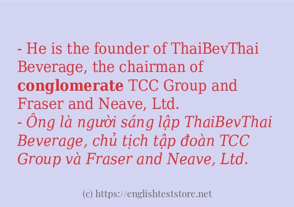 conglomerate sử dụng như thế nào?